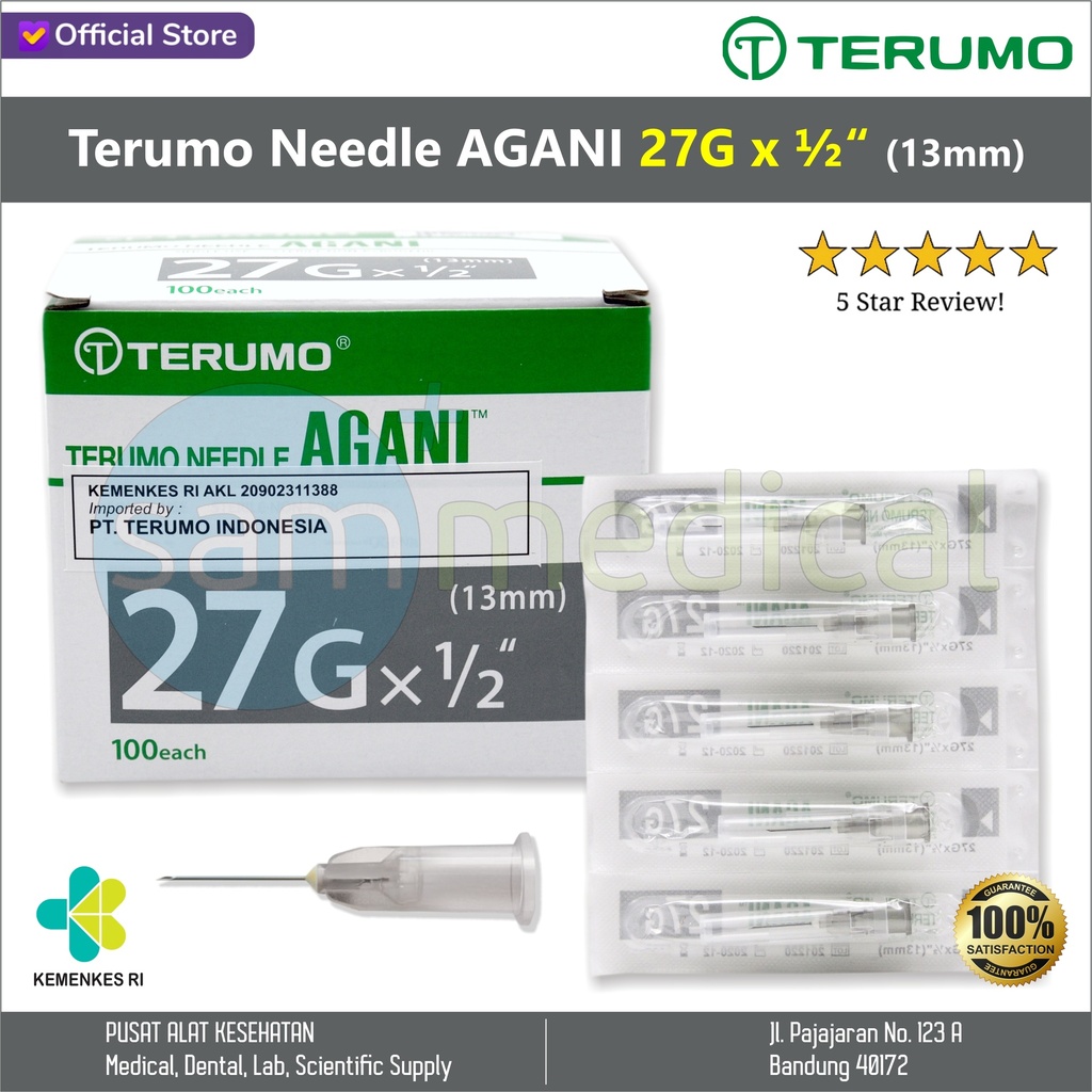 Terumo Needle AGANI 27Gx0,5inch