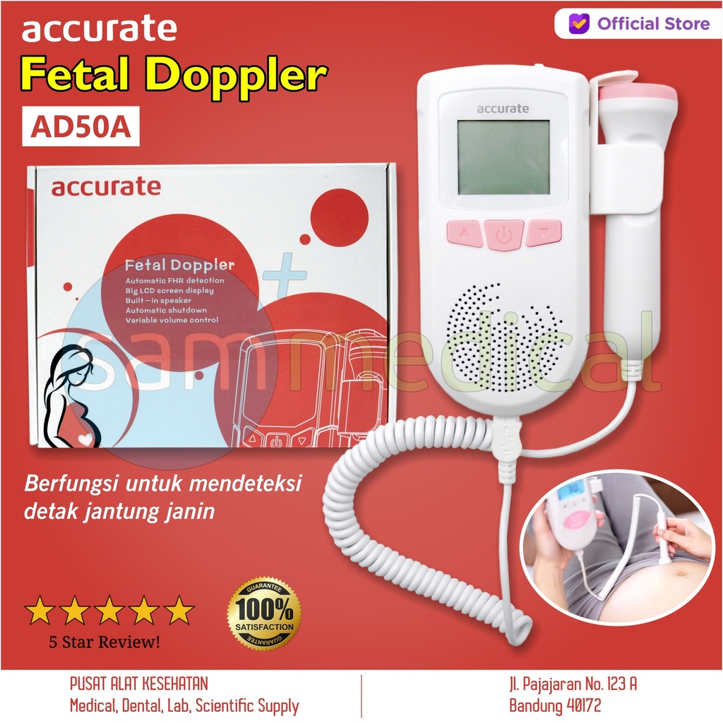 [00120210270] Accurate Fetal Doppler LCD AD50A
