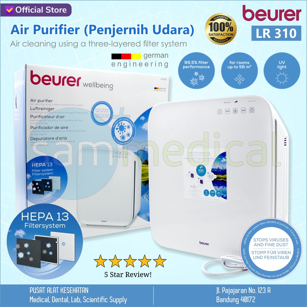 [00120210293] Beurer Air Purifier / Penjernih Udara LR 310