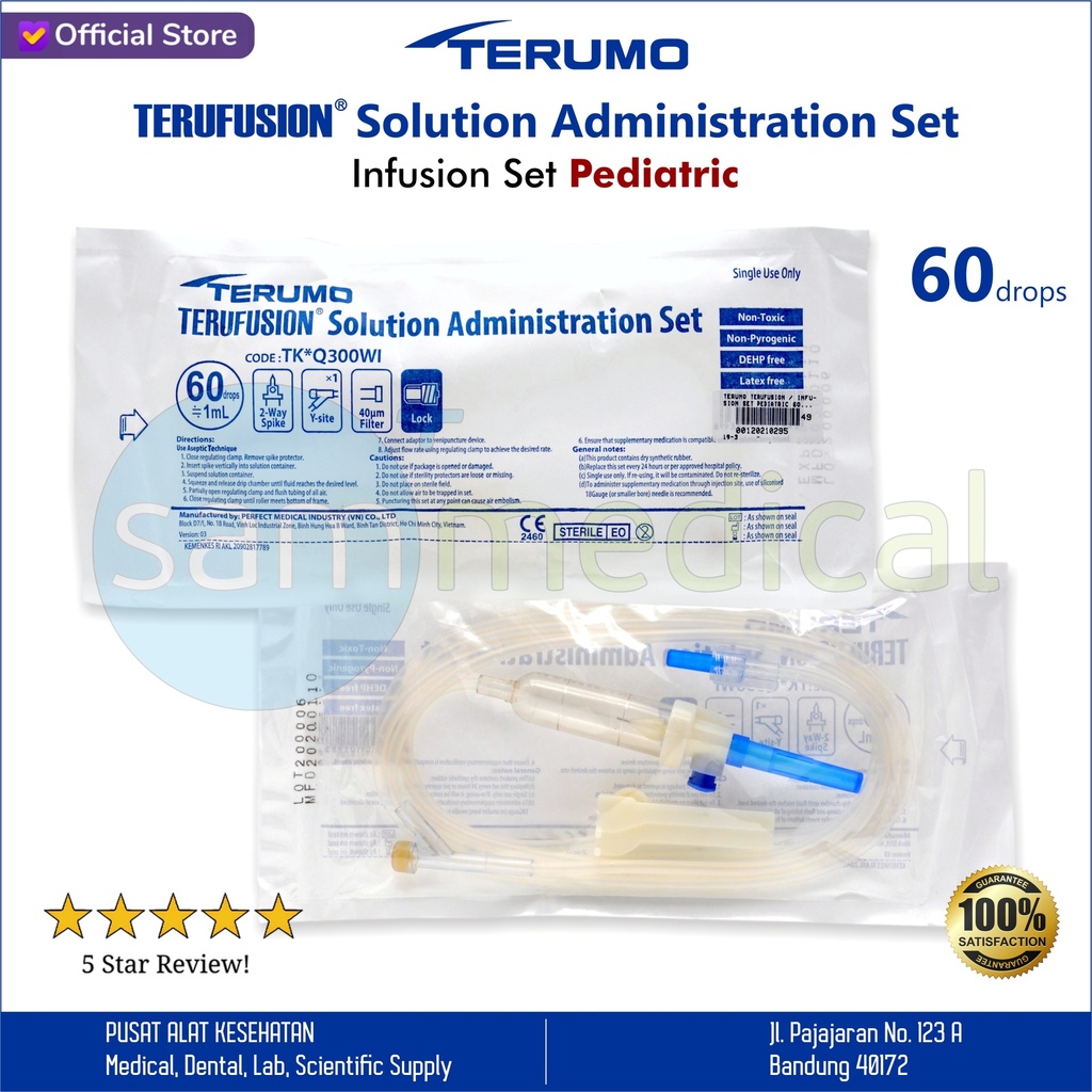 Terumo Terufusion / Infusion Set Pediatric 60drops
