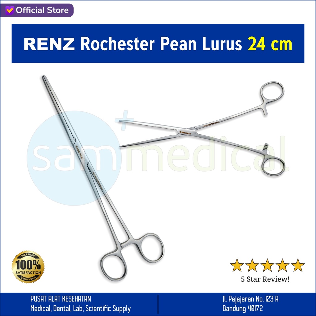 [00120210305] Renz Rochester Pean Lurus 24cm