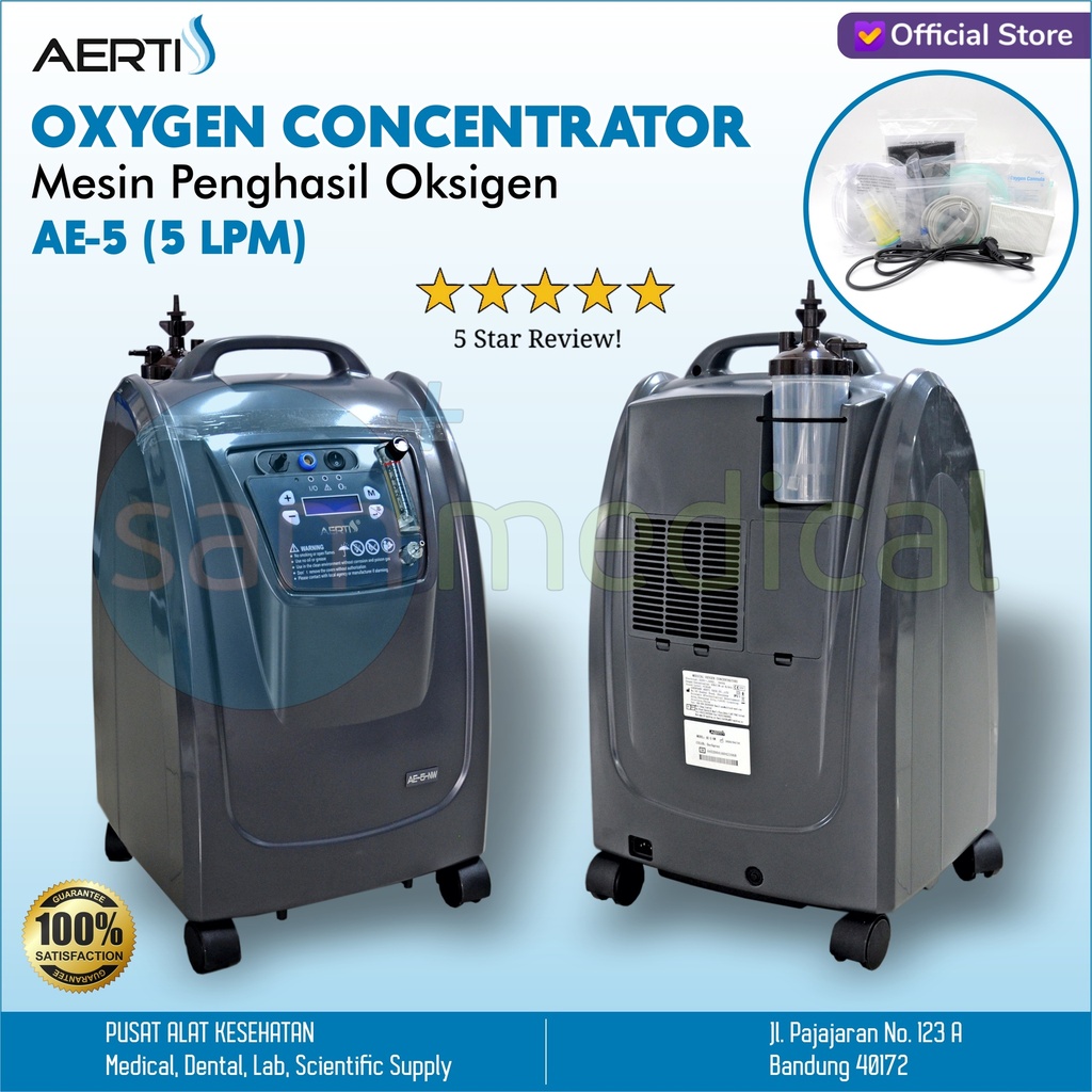Aerti Oxygen Concentrator 5 Lpm