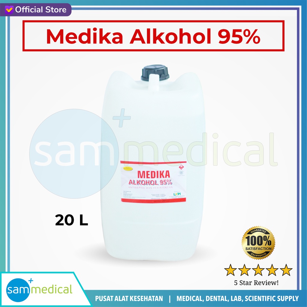 [00120210354] Medika Alkohol 95% Jerigen - 20 Liter