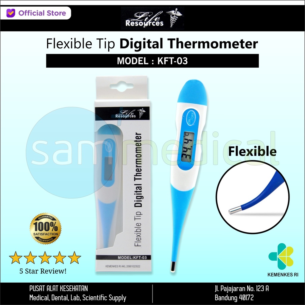 Liferesources Thermometer Ketiak Digital Flexible
