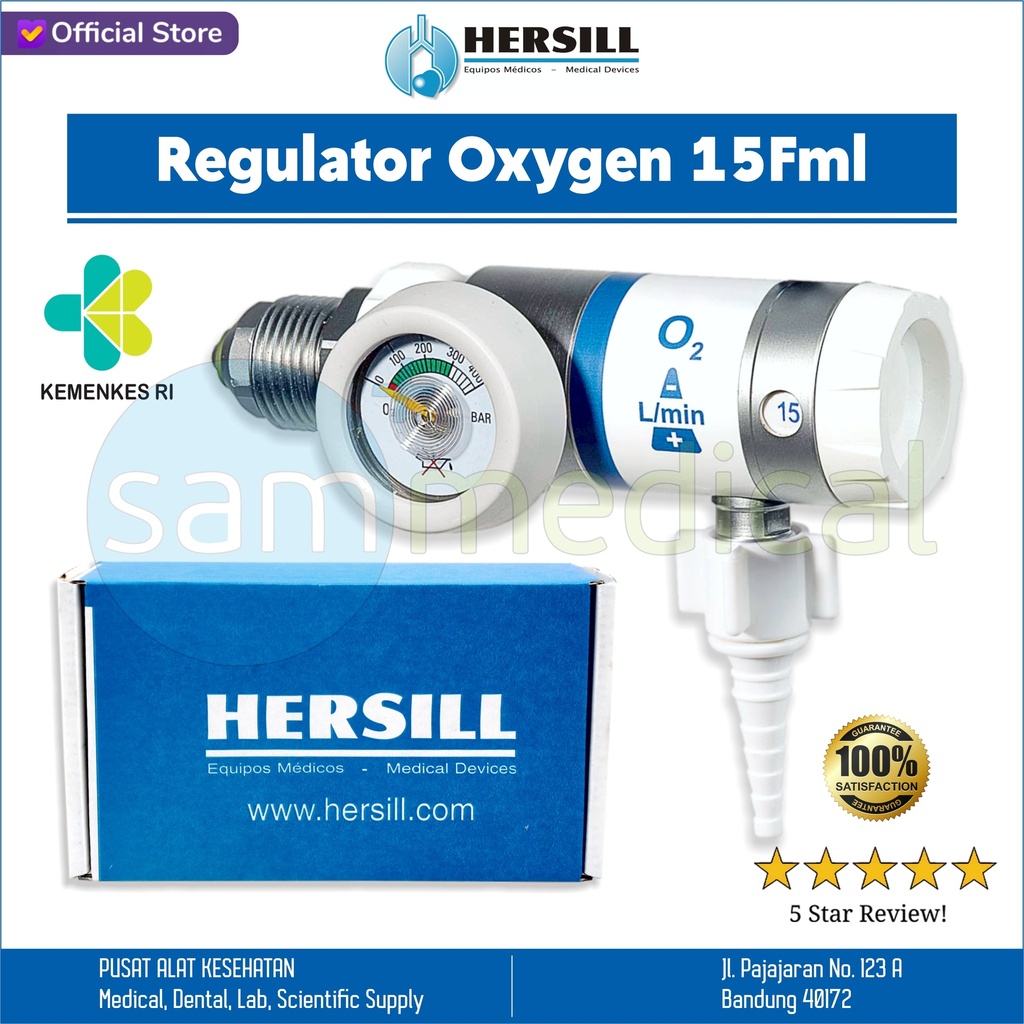 [00120210367] Hersill Regulator Oxygen Dewasa - 15 LPM