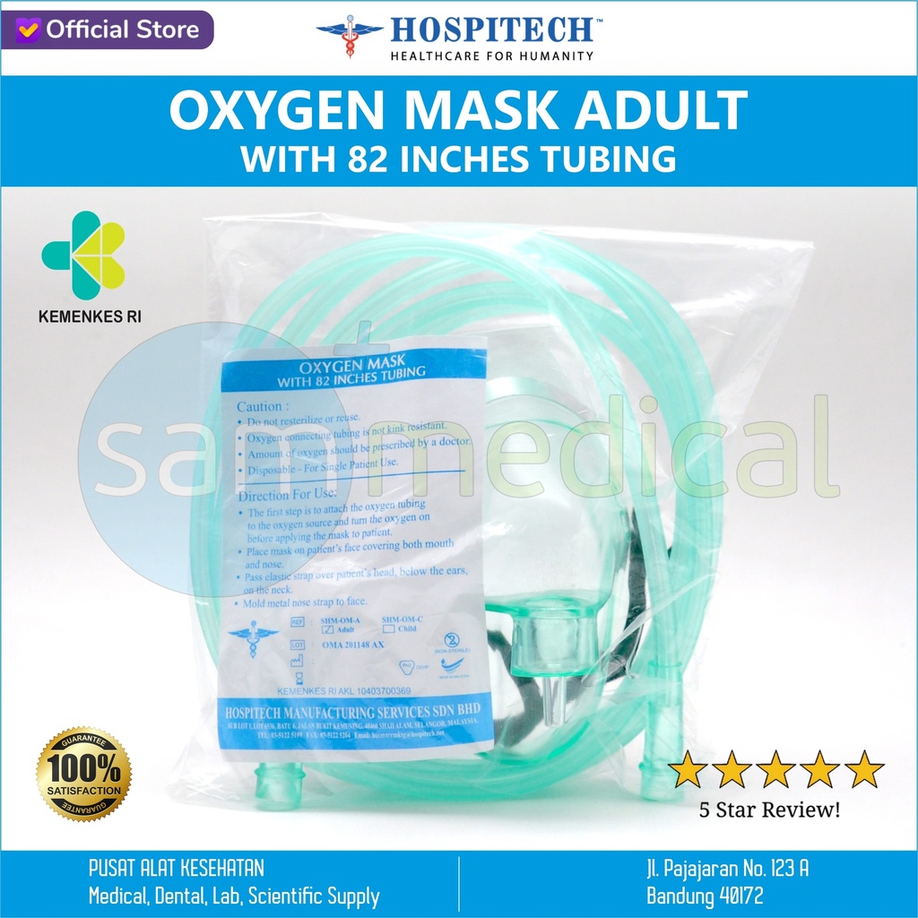 [00120210372] Hospitech Masker Oksigen Dewasa