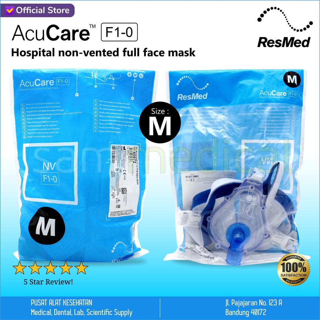 [00120210375] Resmed Spare Part Mask AcuCare Size M F1-0