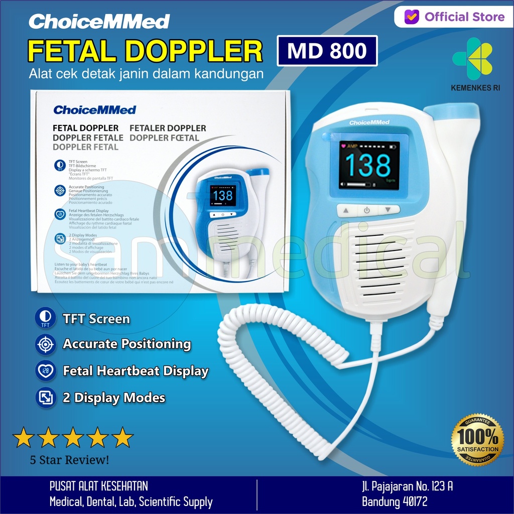 [00120210391] Choicemed Fetal Doppler MD 800