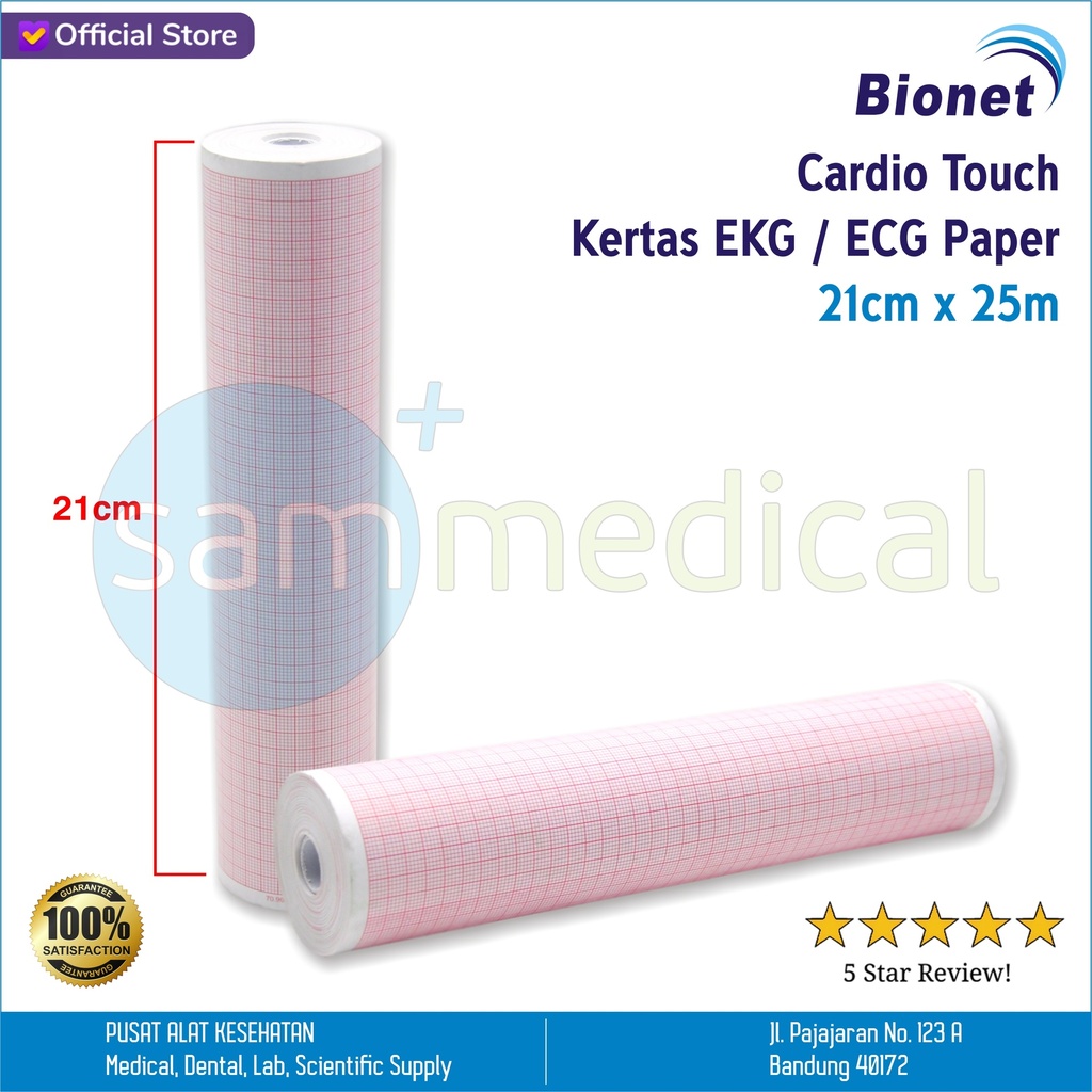 [00120210403] Bionet Cardio Touch Kertas EKG / ECG Paper 21cmx25m