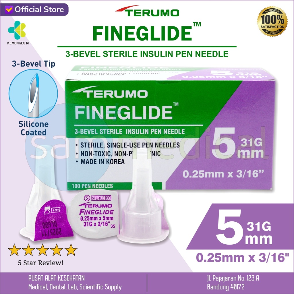 [00120210497] Terumo FineGlide Insulin Needle 31Gx5mm(571377)