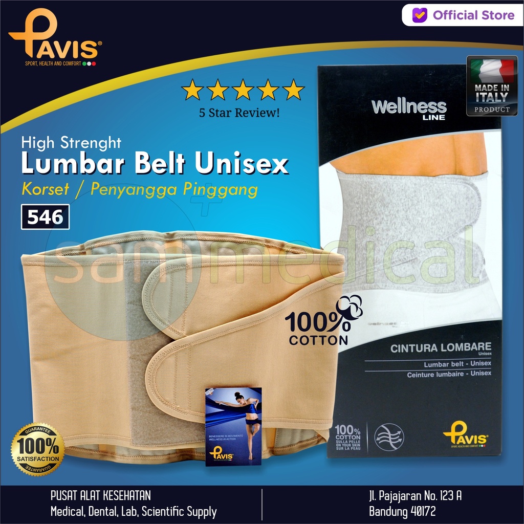 PAVIS Hight Strenght Lumbar Belt H27Cm - 546 (94-100cm) No 85