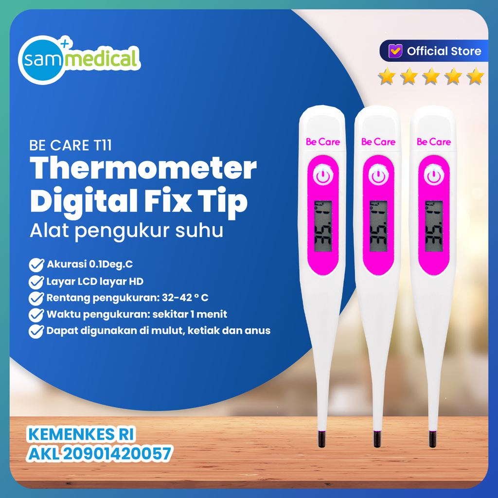 [00120210531] Be Care Thermometer Ketiak Digital Rigid Tip T11