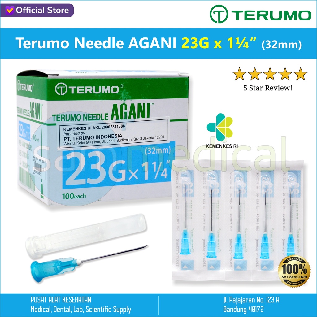 [00120210575] Terumo Needle AGANI 23Gx1,25inch