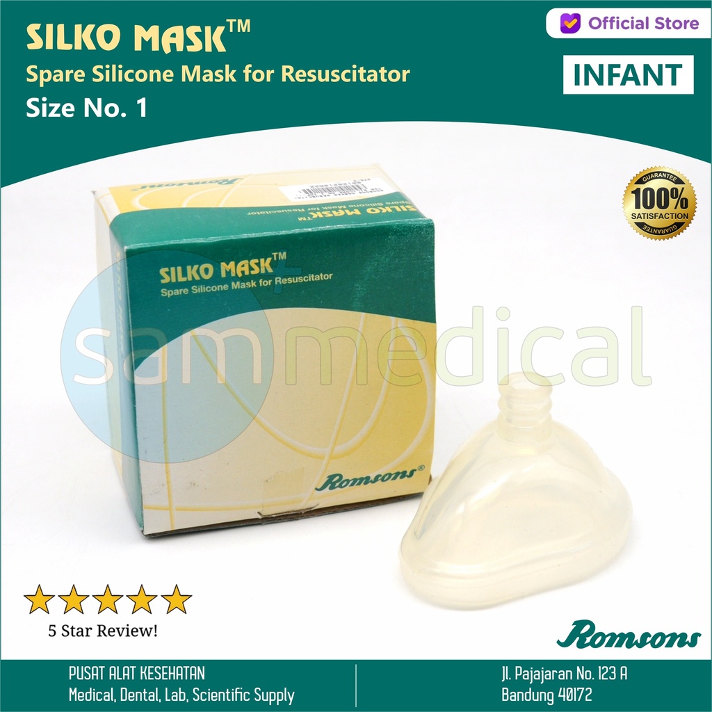 [00120210622] Romsons Masker Resuscitator Silicone No 1 Infant