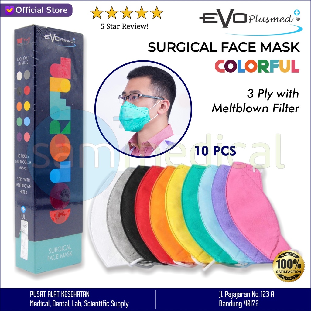 [00120210634] Evo Plusmed Ear Loop Colorfull @10pcs