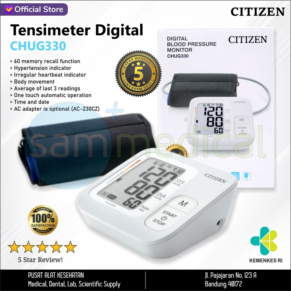 CITIZEN Tensimeter Digital Lengan CHUG 330