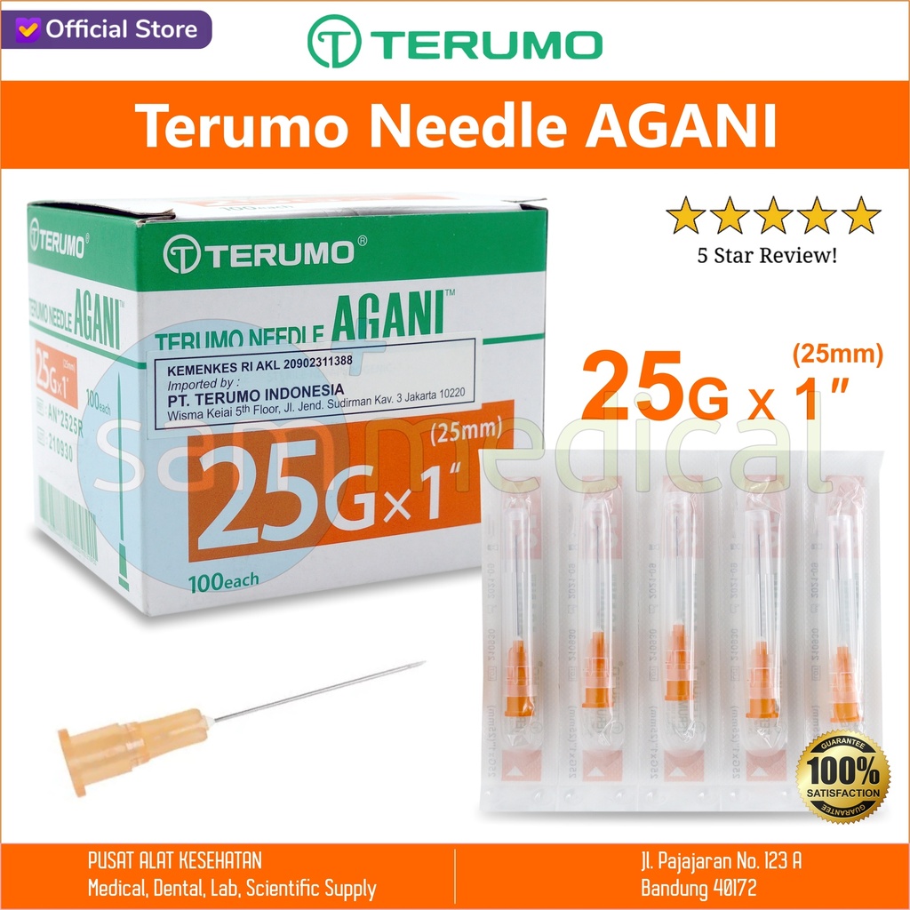 Terumo Needle AGANI - 1 inch x 25G