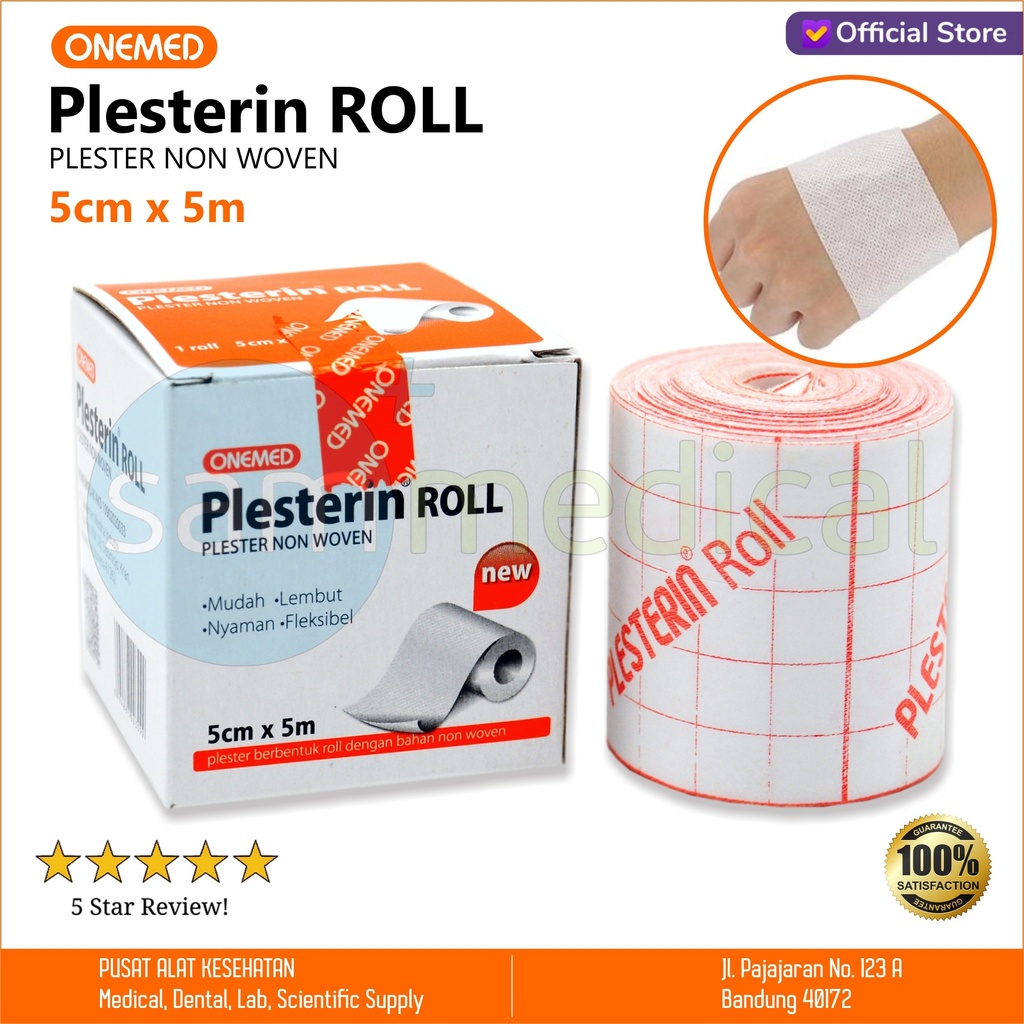 [00120220072] One Med Plesterin Roll 5cmx5m 