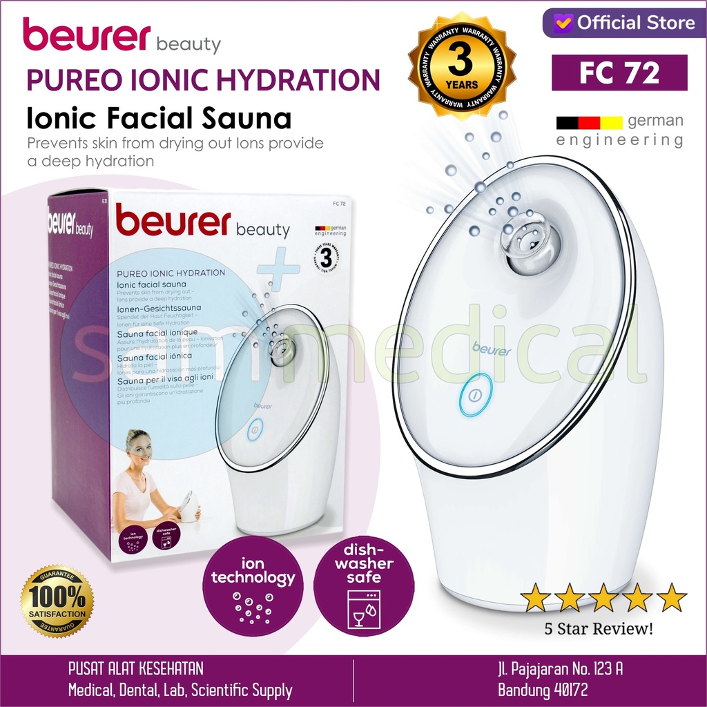 [00120220104] Beurer Ionic Facial Sauna FC 72