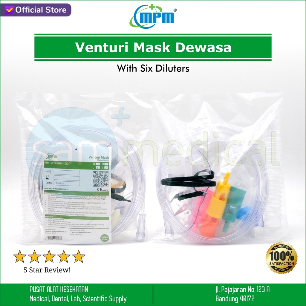 MPM Venturi Mask Oxygen Dewasa