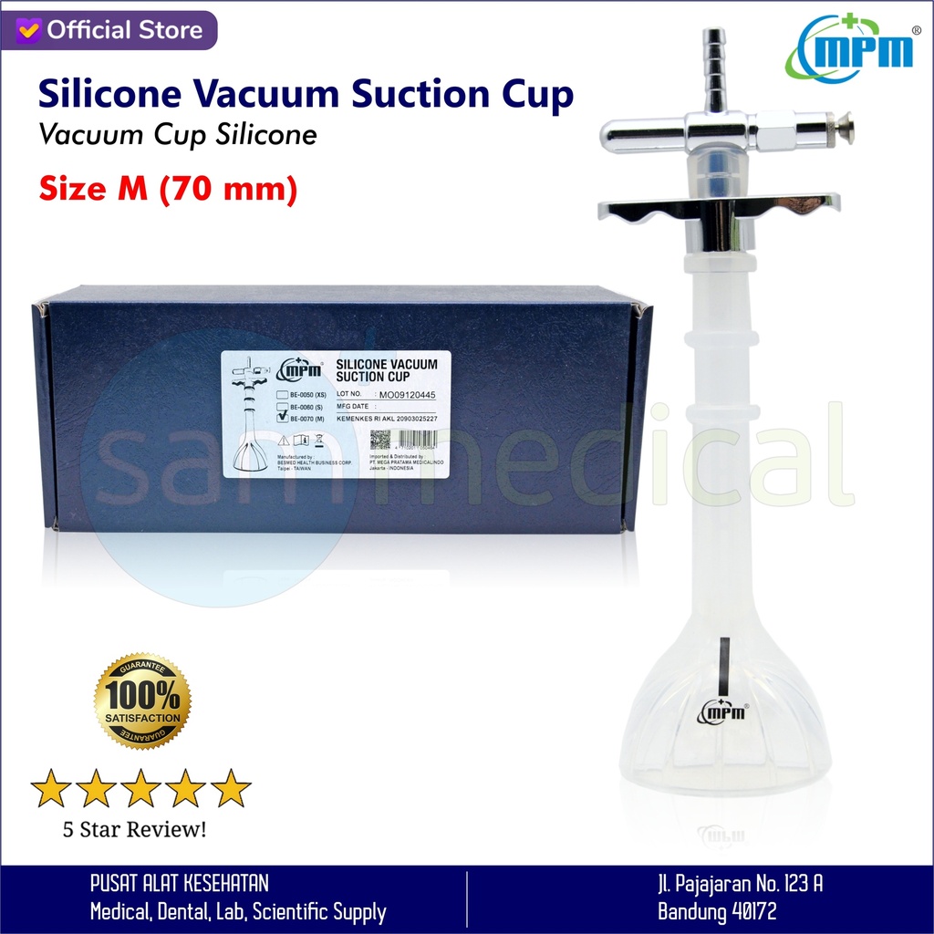 MPM Vacuum Cup Silicone - 70mm Size M
