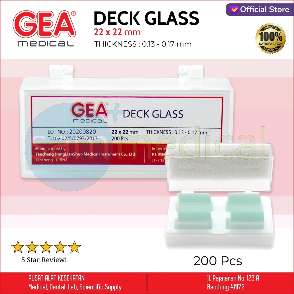 [00120220122] GEA Cover Glass 22x22 @200pcs
