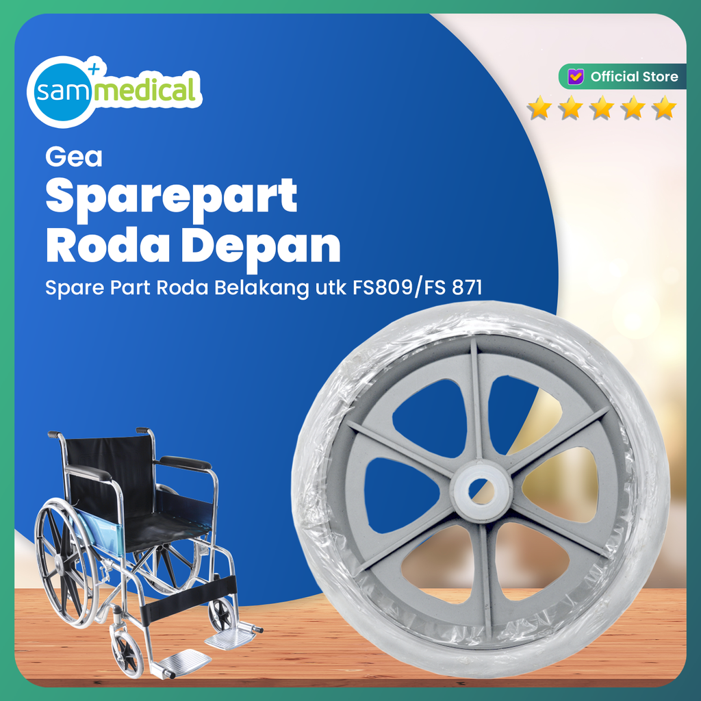 [00420220001] GEA Spare Part Roda Depan 8inch utk FS809/FS871