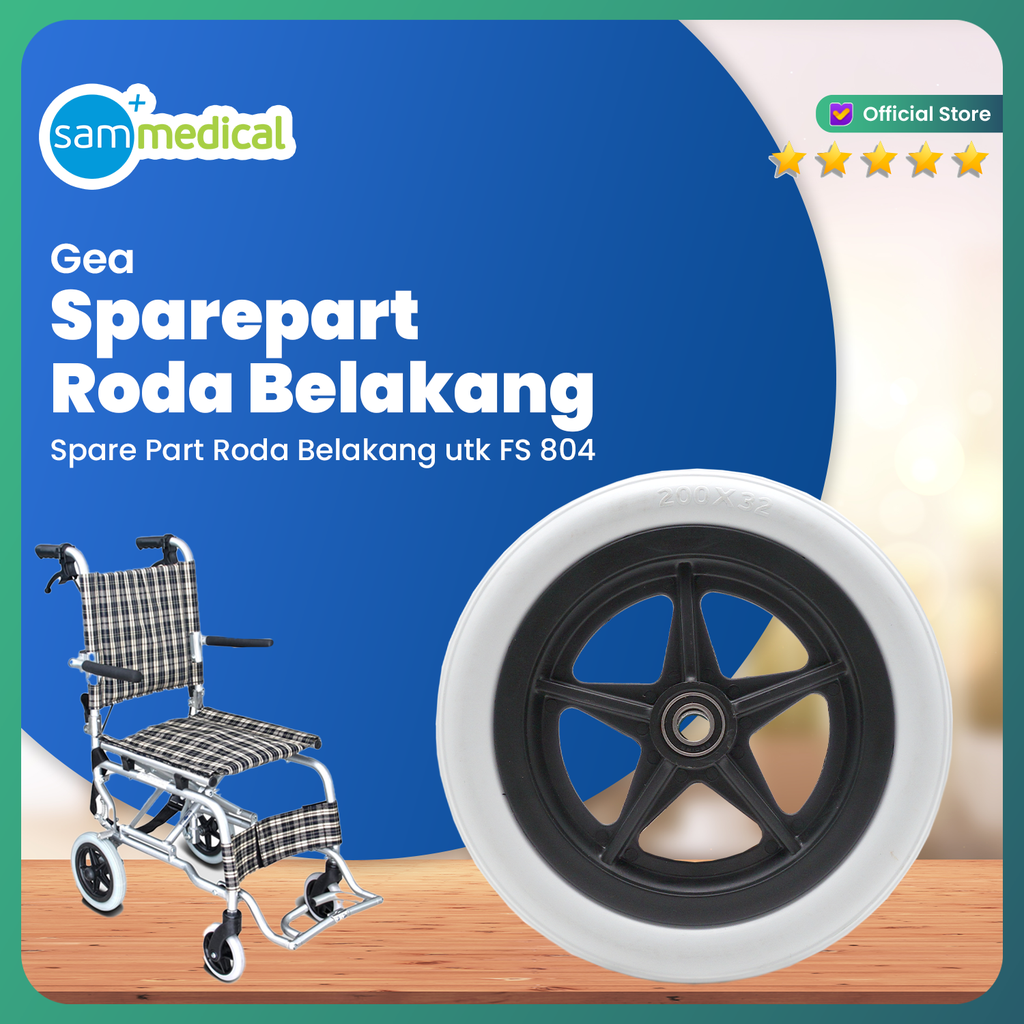 [00420220002] GEA Spare Part Roda Belakang utk FS 804