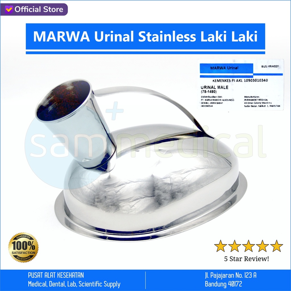 [00120220150] MARWA Urinal Stainless Laki Laki