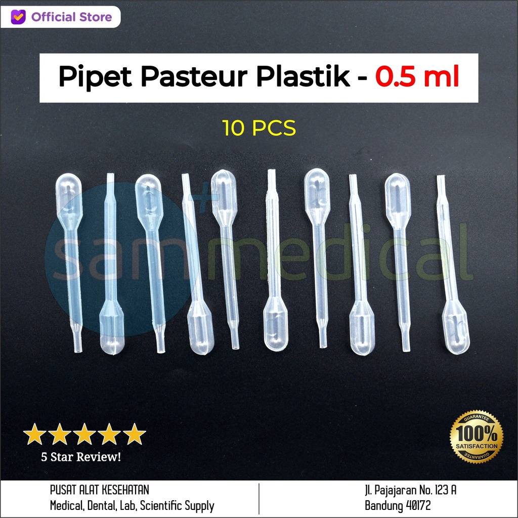 [00120220218] Pipet Pasteur plastik - 0.5ml @pcs