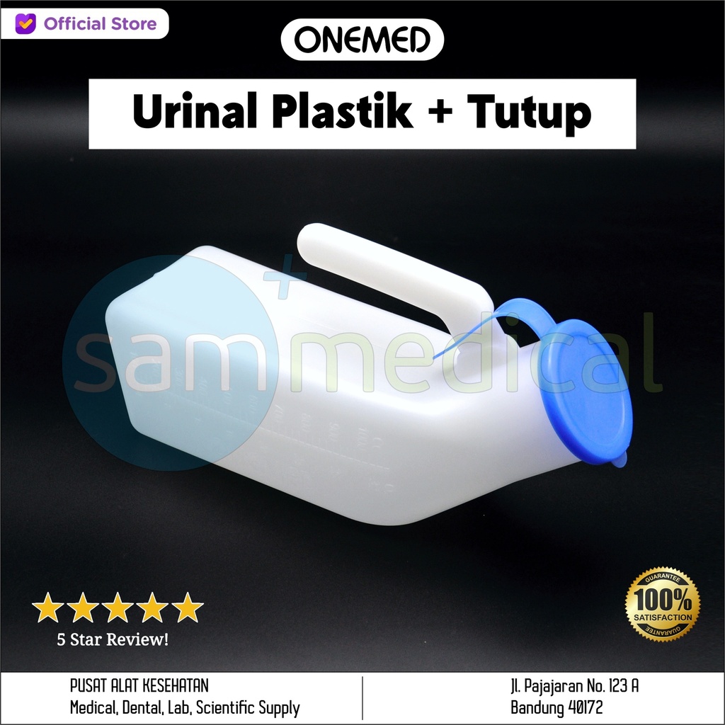 One Med Urinal Plastik + Tutup