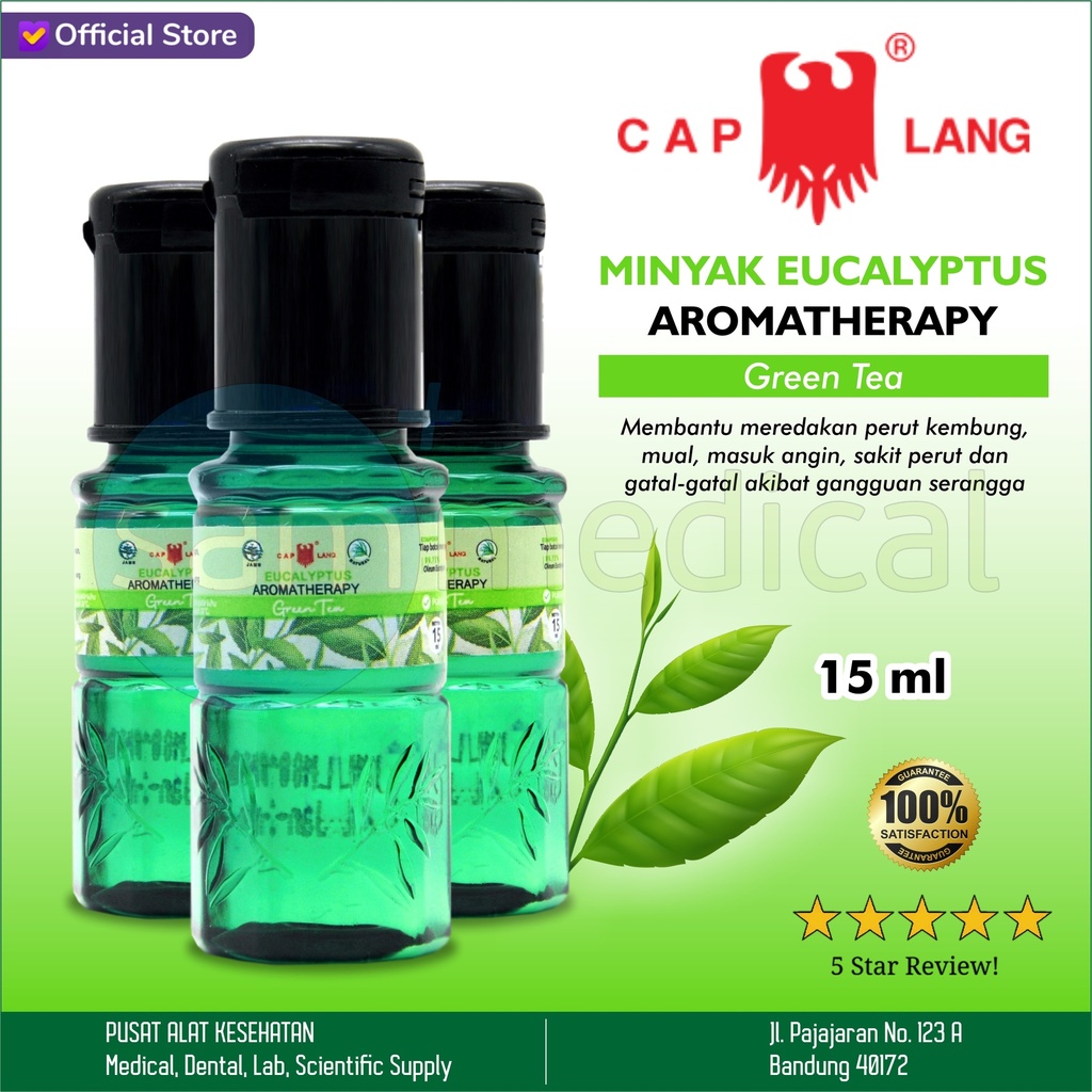 [00220220011] Cap Lang Minyak Kayu Putih Aromatherapy Green Tea 15ml
