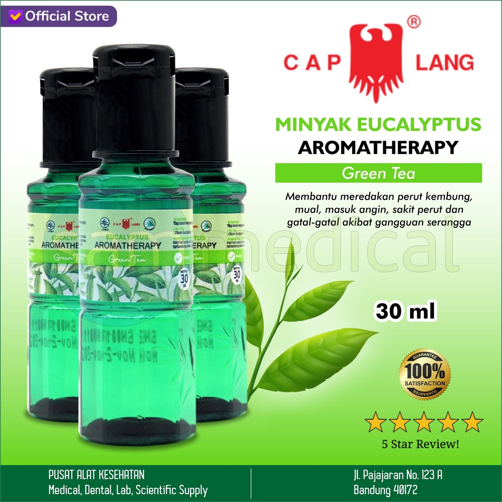 [00220220012] Cap Lang Minyak Kayu Putih Aromatherapy Green Tea 30ml