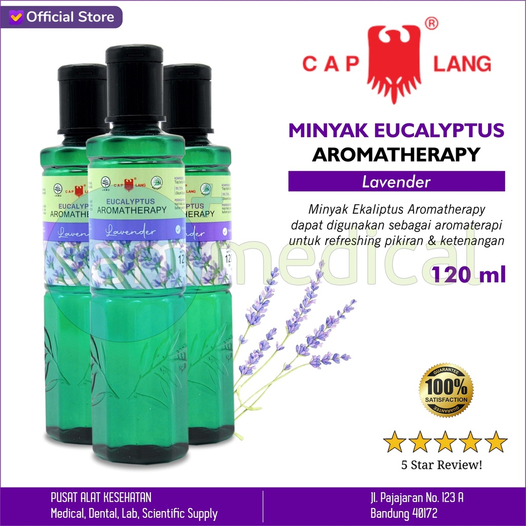 [00220220015] Cap Lang Minyak Kayu Putih Aromatherapy Lavender 120ml