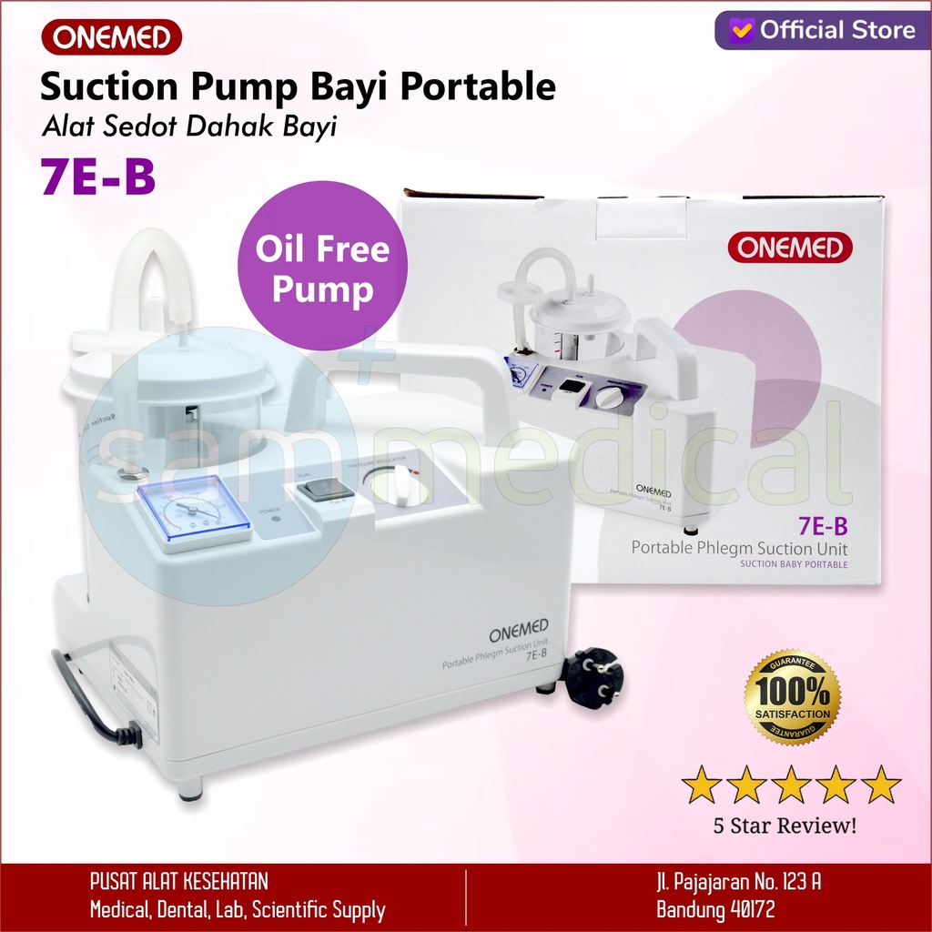 [00120220250] One Med Suction Pump Bayi Portable 7E-B
