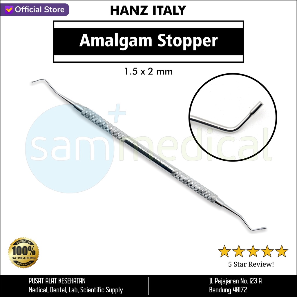 [00720220007] Hanz Italy Amalgam Stopper Besar 1.5x2mm
