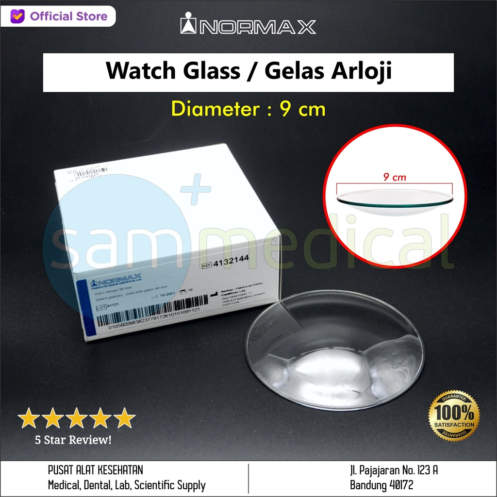 Normax Watch Glass / Gelas Arloji D=9cm