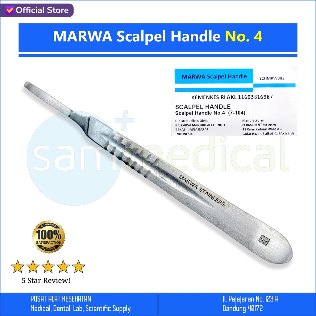 [00120220308] MARWA Scalpel Handle No 4