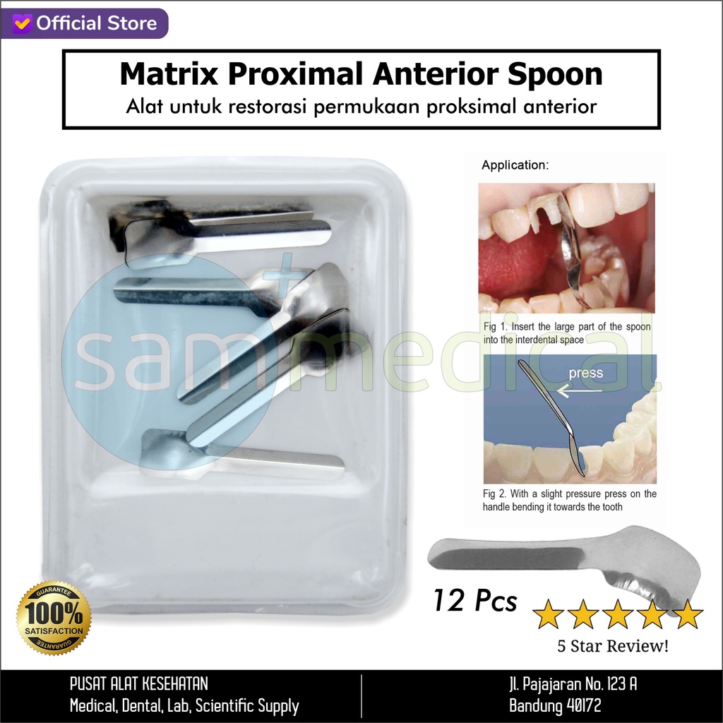 [00120220320] Dental Matrix Proximal Ant Spoon Medium @12