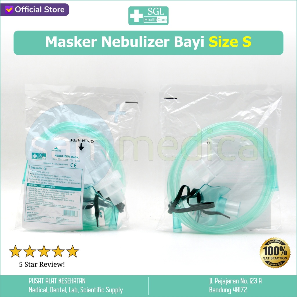 [00120220366] SGL Nebulizer Mask Bayi Size S