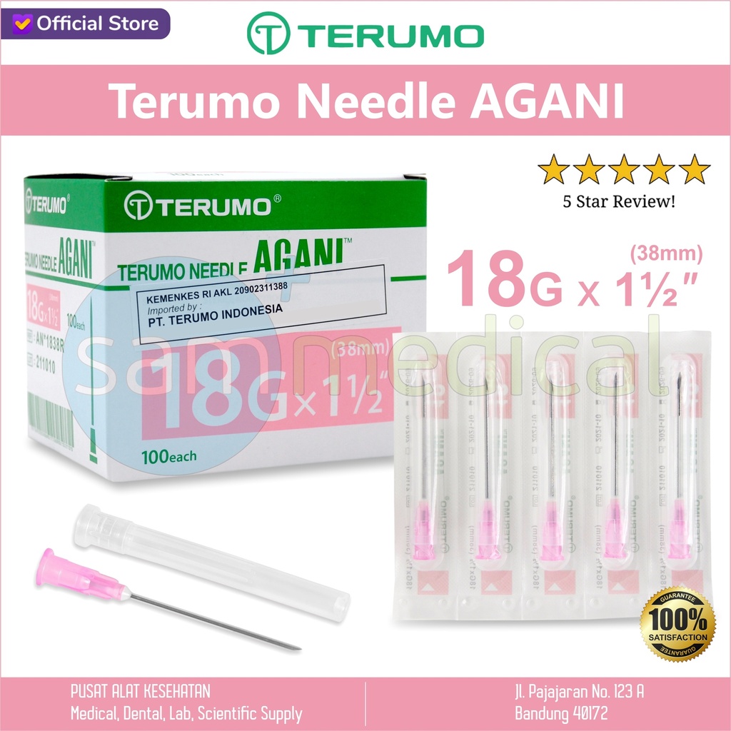 Terumo Needle AGANI 18Gx1.5inch
