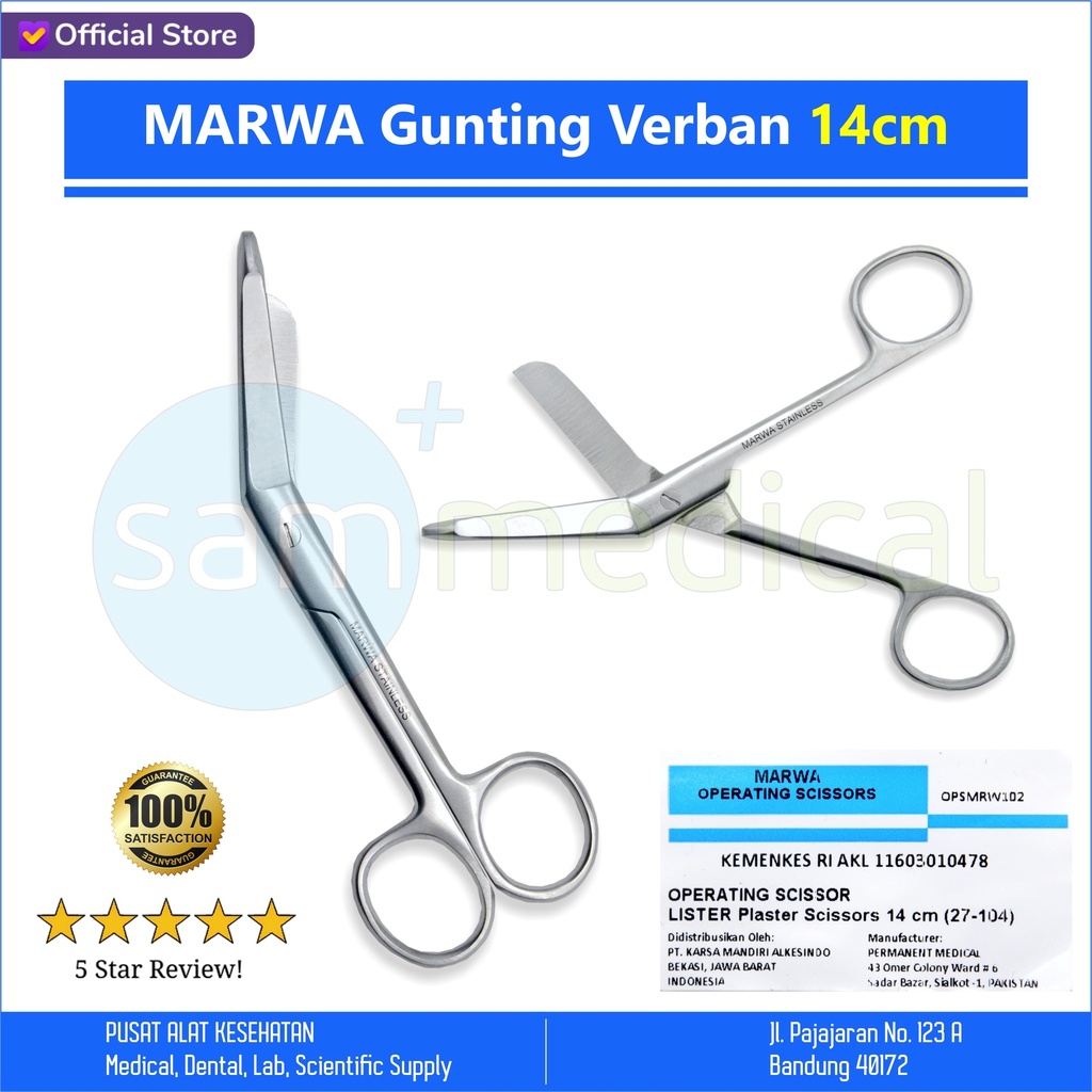 [00120220404] MARWA Gunting Verban 14cm (27-104)