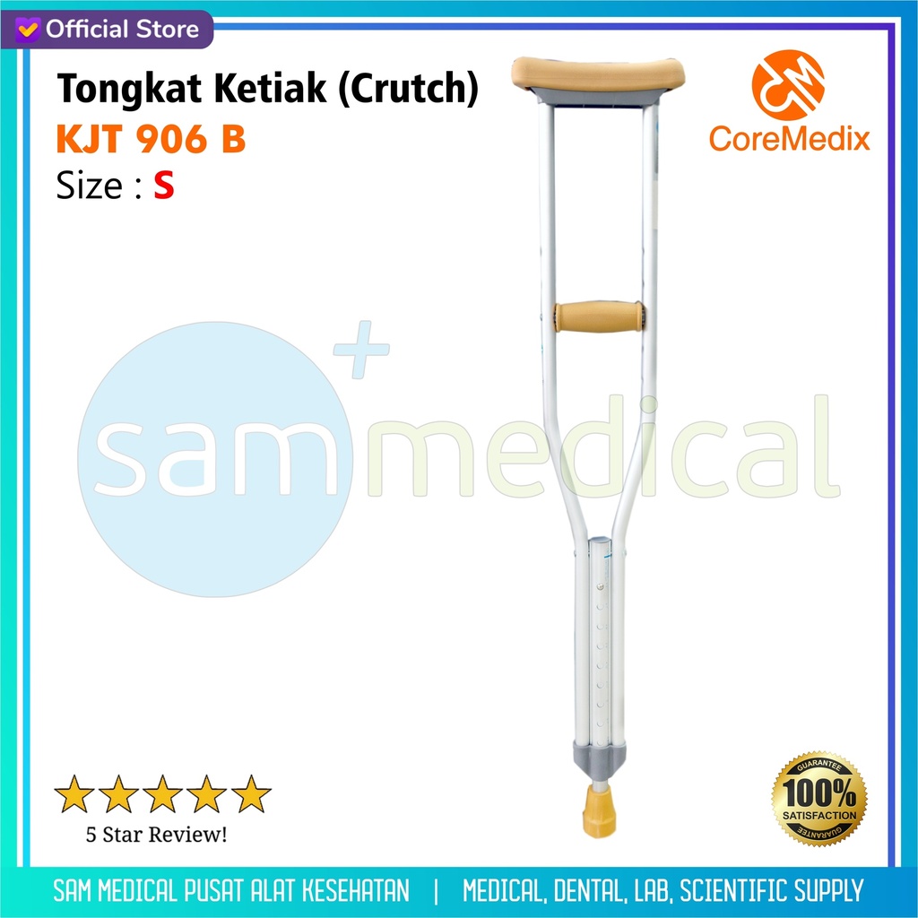 [00120220419] Coremedix Tongkat Ketiak / Crutch - S (PCS)
