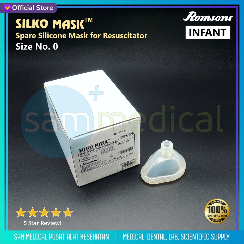 Romsons Masker Resuscitator Silicone No 0 Infant