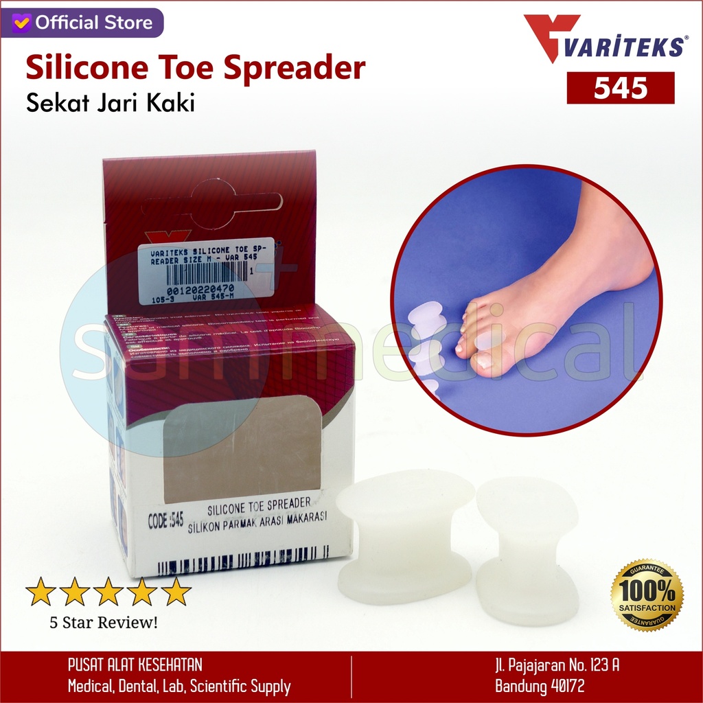 Variteks Silicone Toe Spreader Size S - VAR 545