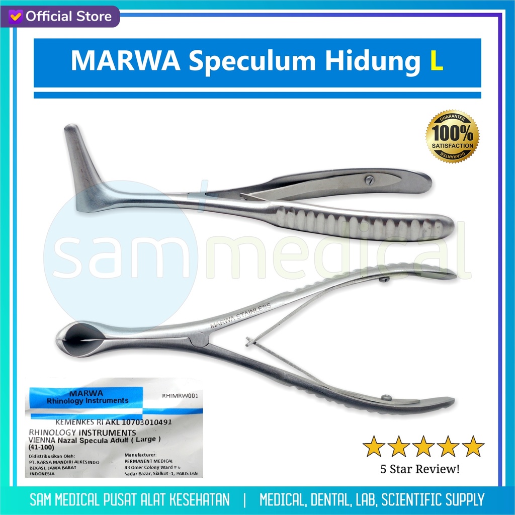 [00120220484] MARWA Speculum Hidung L(41-100)