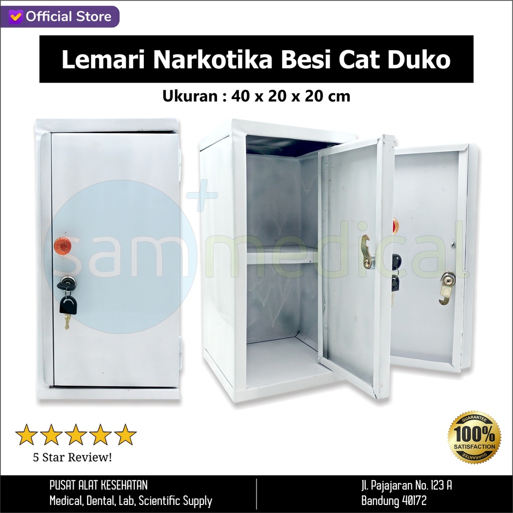 [00120220509] Lemari Narkotika Besi Cat - 40x20x20