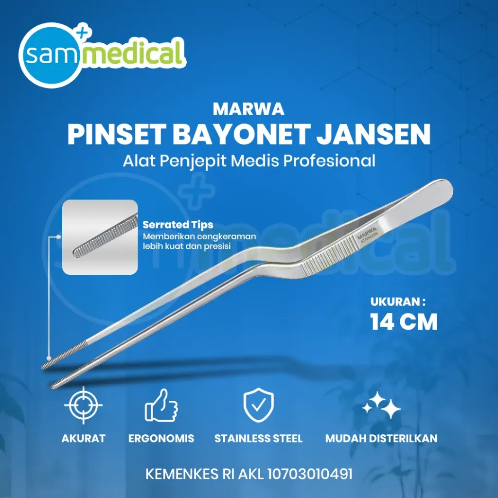 [00120220519] MARWA Pinset Bayonet Jansen 14cm