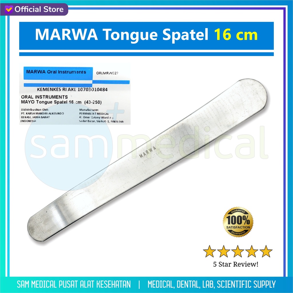 [00120220550] MARWA Tongue Spatel 16cm