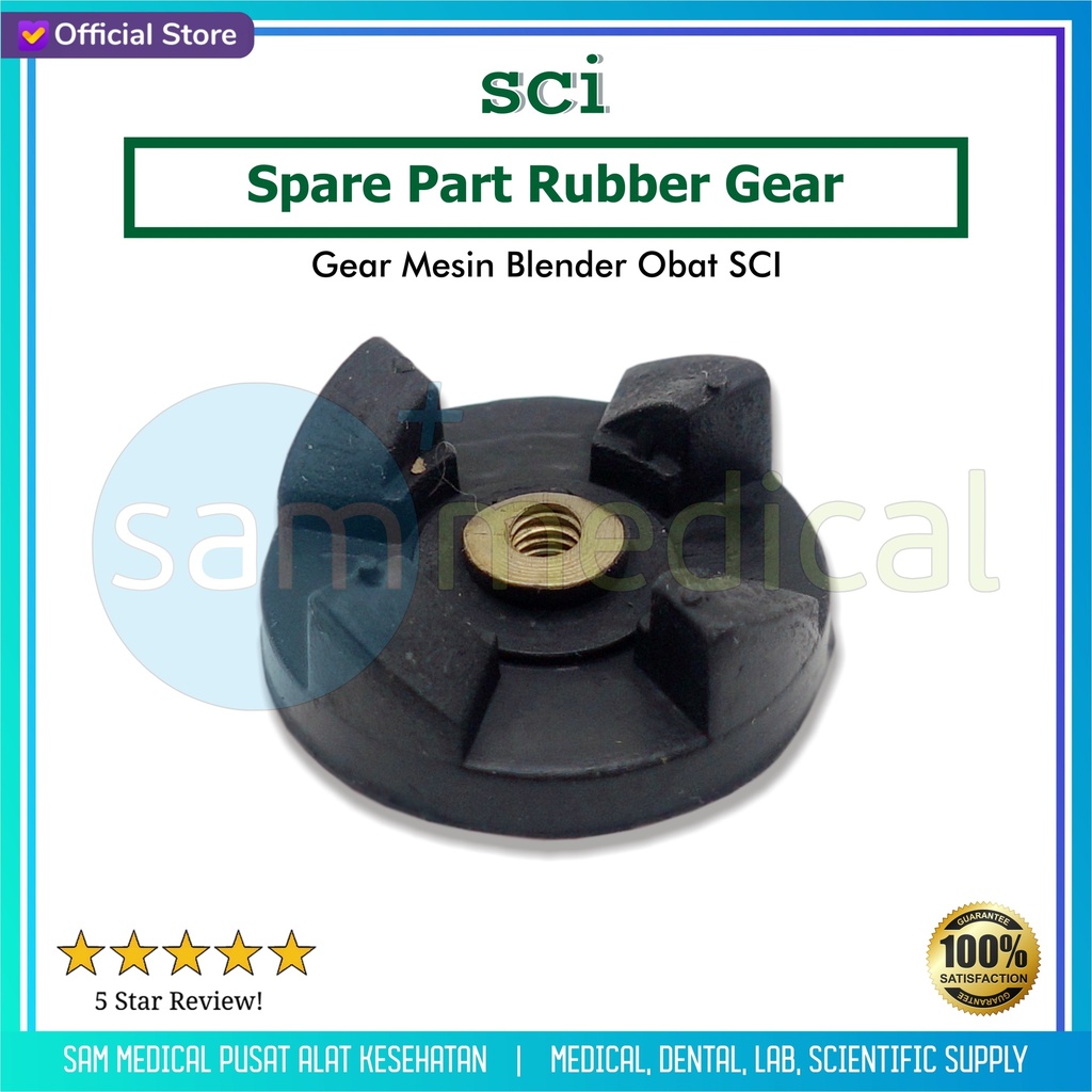[00120220578] SCI Spare Part Rubber Gear @pcs